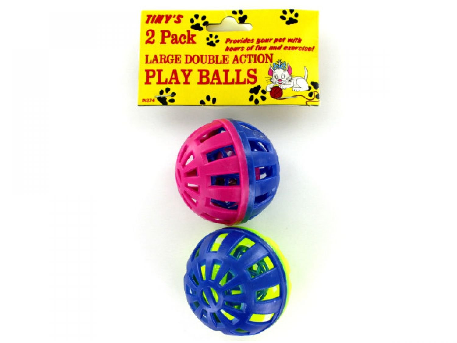 72 PCS Cat Toys with Bells - Play Balls for Indoor Cats & Kittens