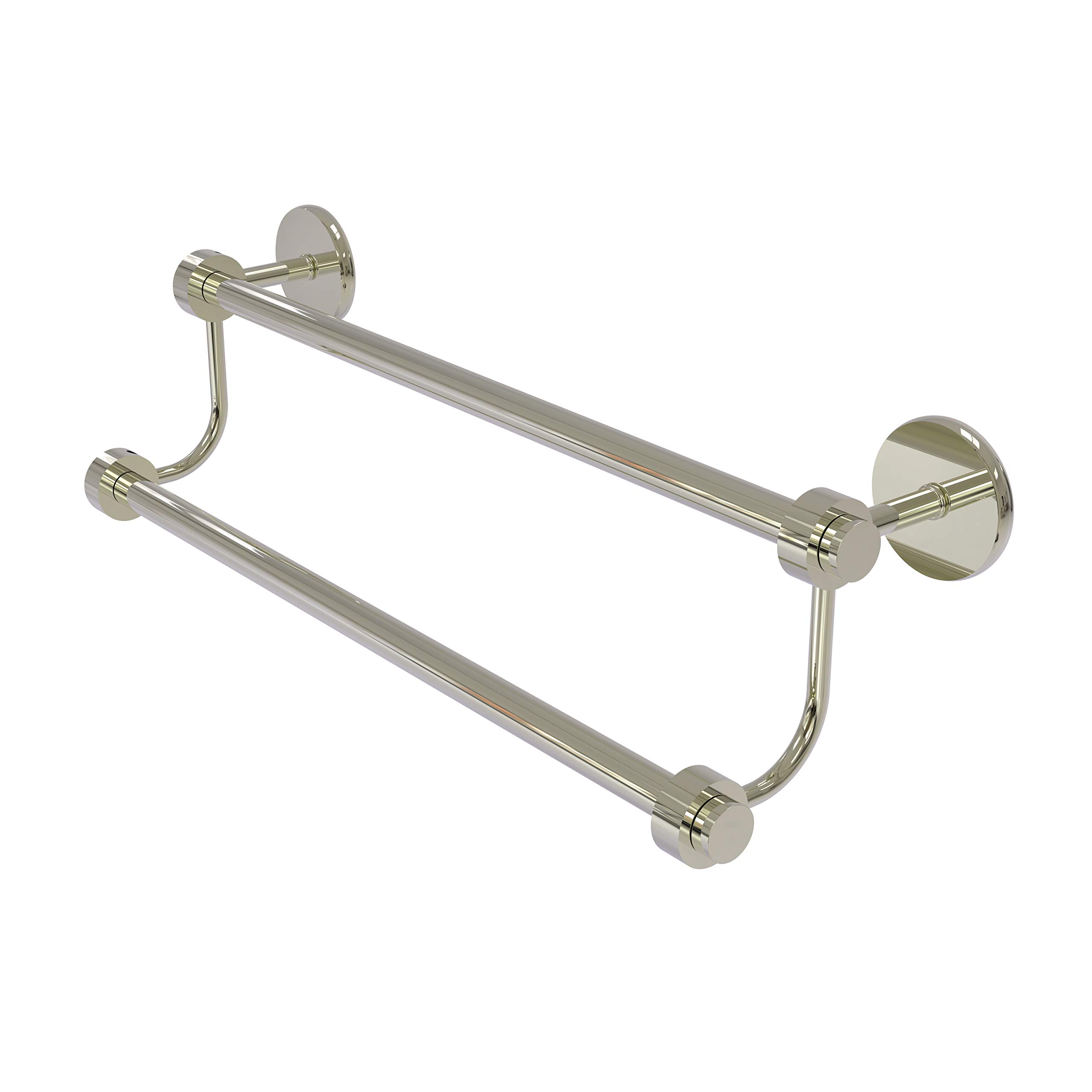 Allied Brass 7272/18 18 Inch Double Towel Bar in Polished Nickel - Perfect for Bathroom, Spa, and Luxury Home Decor