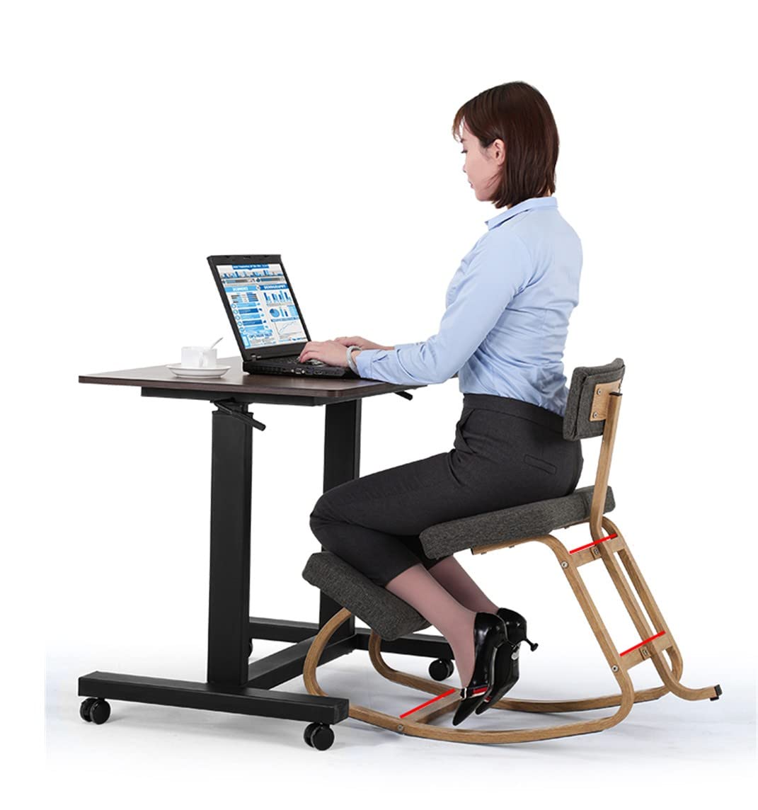 Ergonomic Kneeling Chair with Back Support - Posture Corrector for Office & Pain Relief