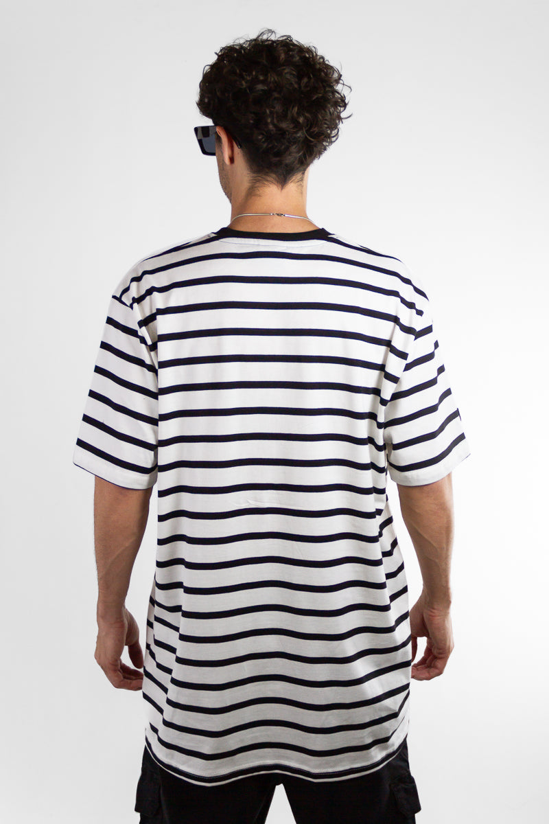 Kingpin Men's Striped T-Shirt Z8 - Comfortable Casual Wear for Everyday Outfits & Street Style