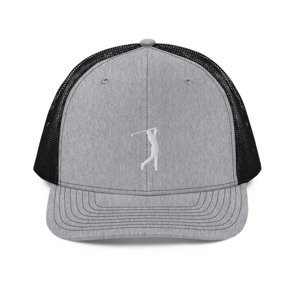 Breathable Golf Mesh Hat - Embroidered Unisex Trucker Cap for Men & Women - Lightweight Summer Golf Club Hat for Outdoor Sports & Casual Wear