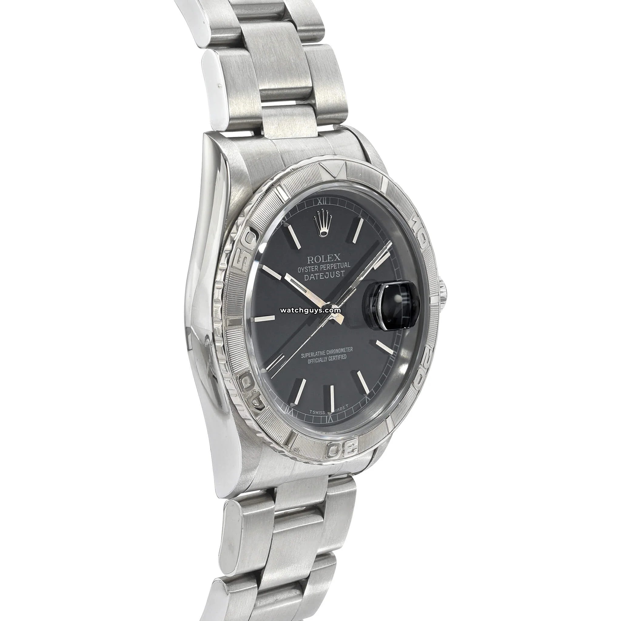 Rolex Datejust 16264 Men's Watch - Black Dial, Stainless Steel, Turn-O-Graph | Luxury Dress Watch for Business, Formal Events & Special Occasions