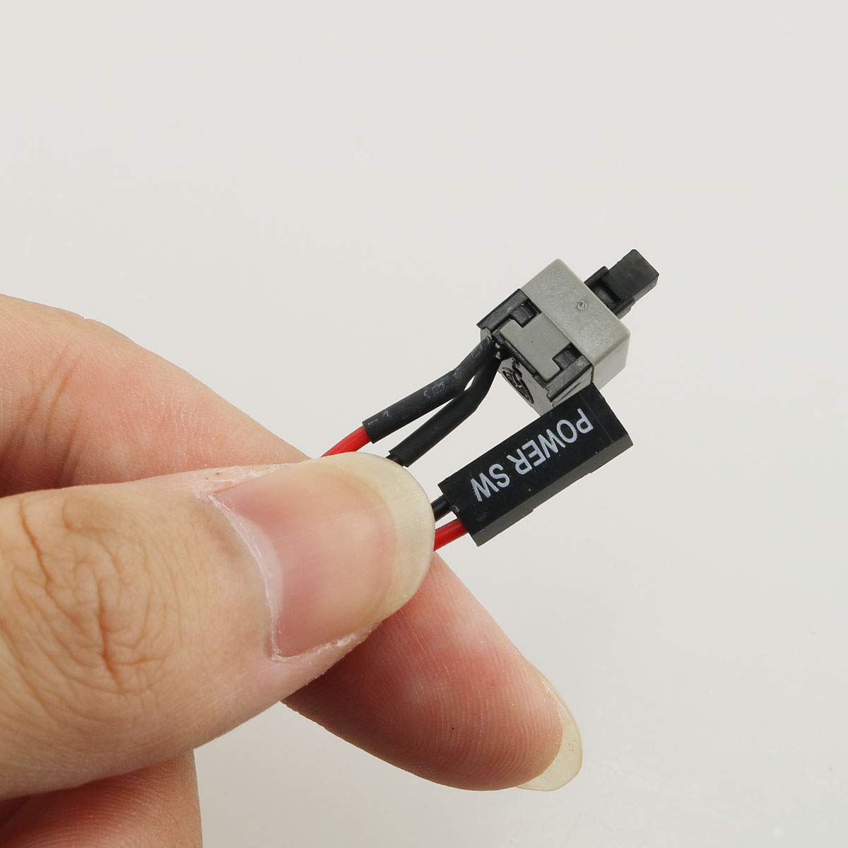 E-outstanding ATX Computer Power Switch - 4PCS 50cm 2Pin PC Case Power Button Cable with Reset Switch for Motherboard Jumper - Perfect for PC Builds, Case Mods & Computer Repairs