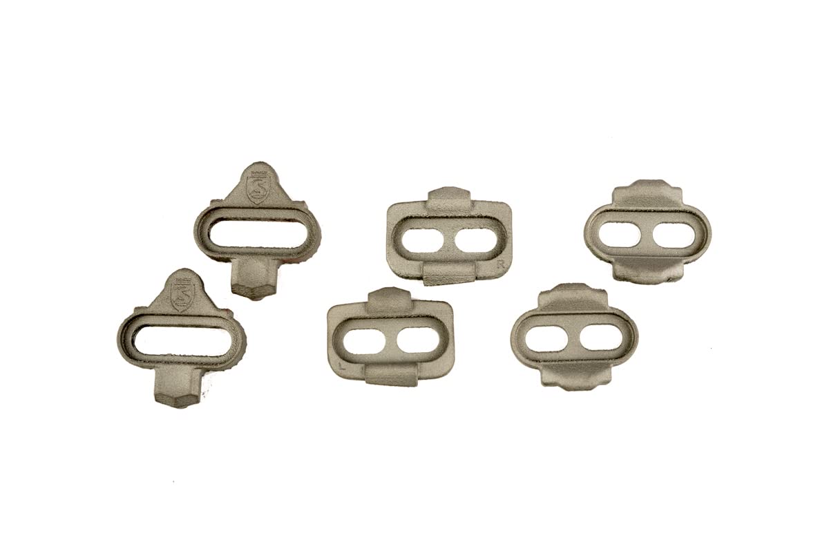SILCA 3D Printed Titanium Cleat Kit for Shimano SPD Pedals - 1 Pair with Titanium Screws & Plates | Perfect for Road Cycling, Mountain Biking & Indoor Training