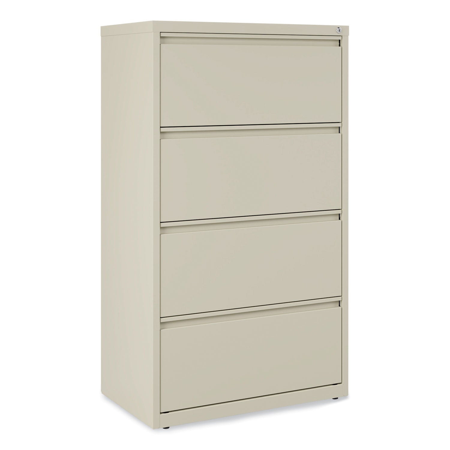 Alera® 4-Drawer Lateral File Cabinet - Legal/Letter Size - Putty Finish - 30