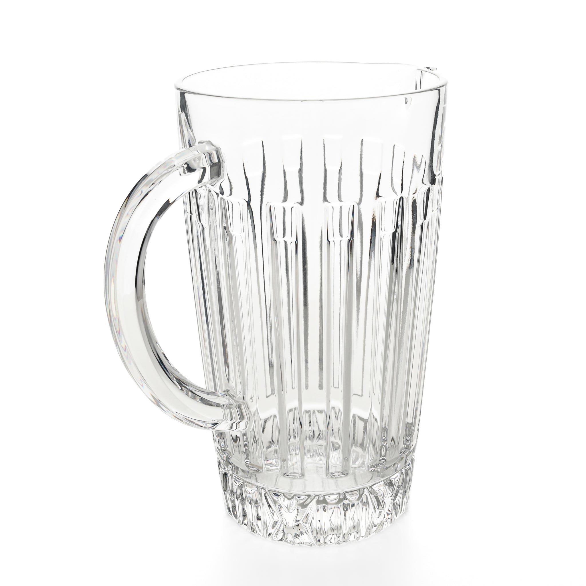 Tiffany & Co Atlas Crystal Pitcher - Elegant Glass Water Jug for Home Bar, Wedding Gift & Luxury Dining Decor