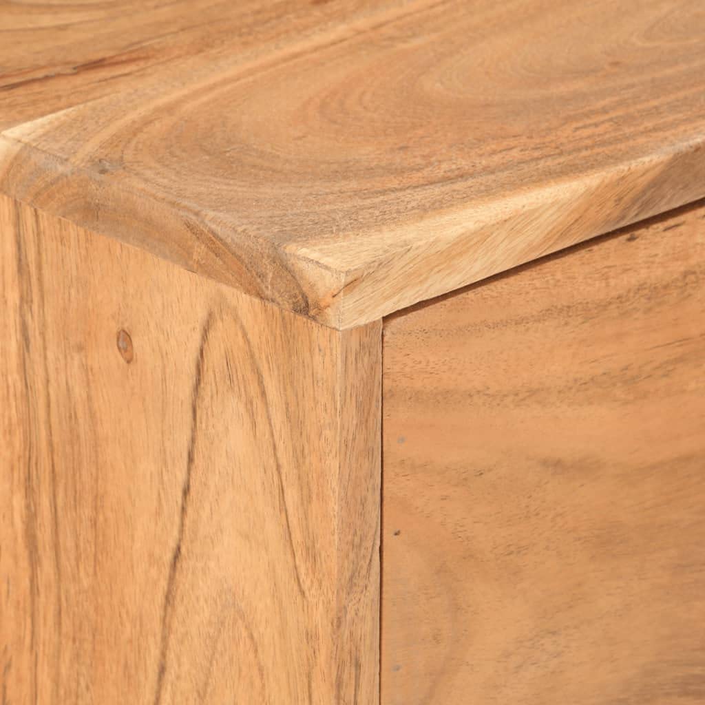 Solid Acacia Wood Sideboard Storage Cabinet - 34.6