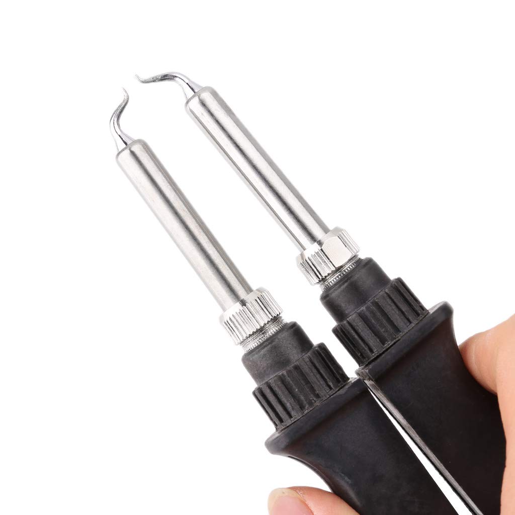 Tegongse 902 ESD SMD Double Soldering Iron Tweezer with Clip Heating Plier - Professional Welding Tool & Solder Iron Accessory for Electronics Repair, PCB Work, and DIY Projects