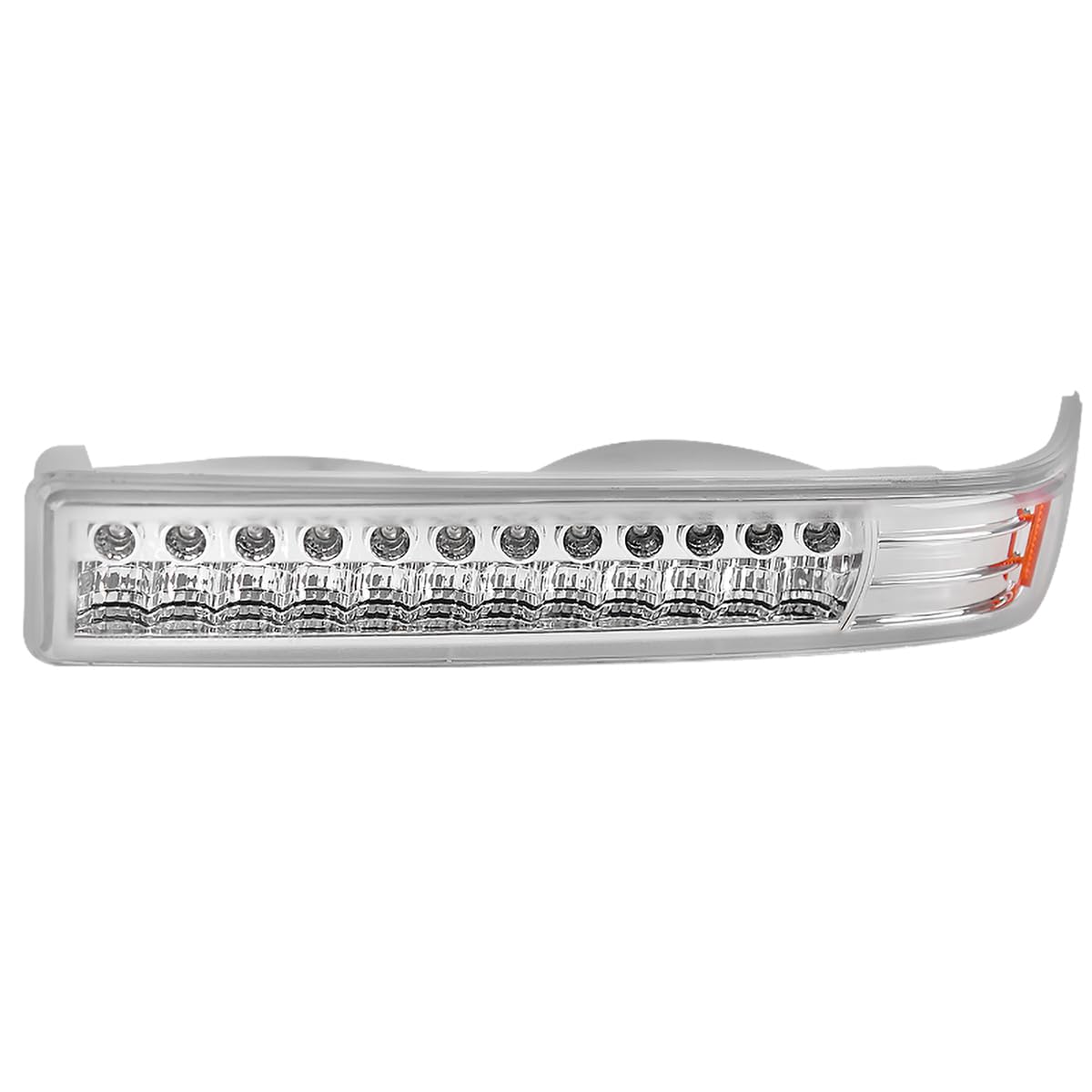 Spec-D Tuning Chrome Halo LED Projector Headlights + LED Bumper Lights for 1998-2004 Chevy S10 - Left & Right Pair Headlamp Assembly - Upgrade Your Truck's Style & Night Visibility for Off-Road & Street Driving