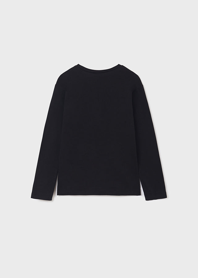 Long Sleeve Shirt for Teen Girls - Black | Comfortable & Stylish Casual Wear for School, Outings & Everyday Fashion