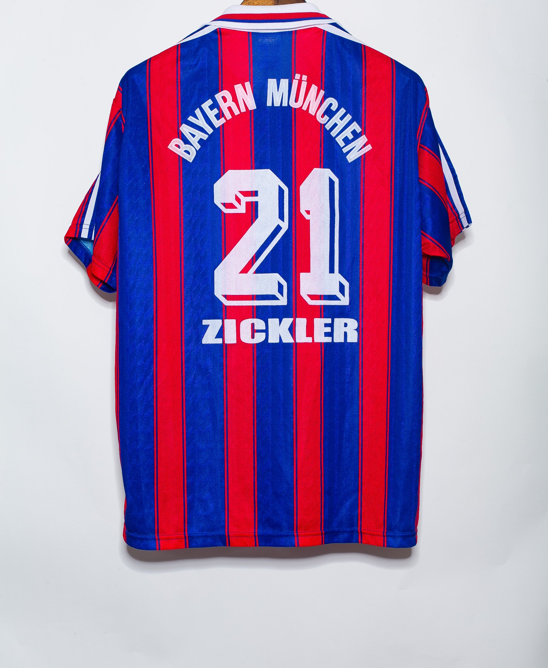 1995 Bayern Munich Home Jersey #21 Alexander Zickler - Authentic Vintage Soccer Shirt (Size L) - Perfect for Football Fans, Collectors & Retro Sports Fashion