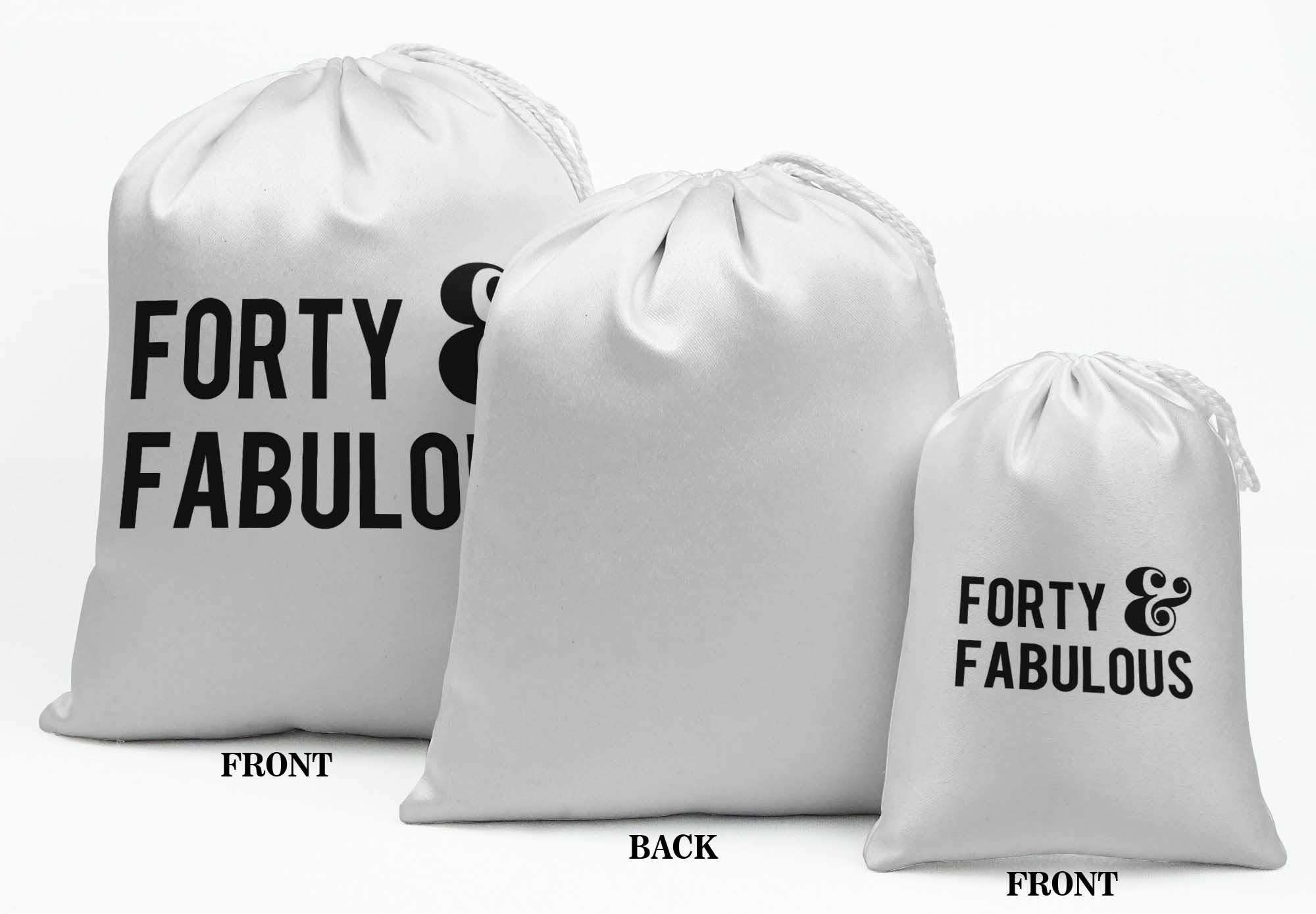 Custom White Drawstring Favor Bags - 15-Piece Birthday Party Supplies Set for Souvenirs, Gifts & Celebrations | Perfect for Baby Showers, Weddings & Special Events