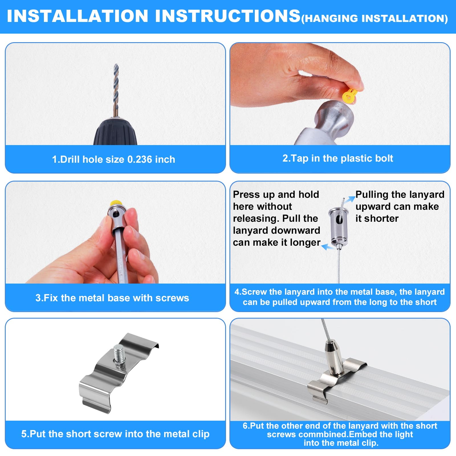 8FT LED Shop Light 10 Pack - 6000K Daylight White, 72W 11520LM Super Bright T8 LED Tube Lights, Plug & Play, Hanging/Surface Mount, Linkable for Garage, Warehouse & Workshop Lighting - Energy Efficient Commercial & Industrial Ceiling Lights