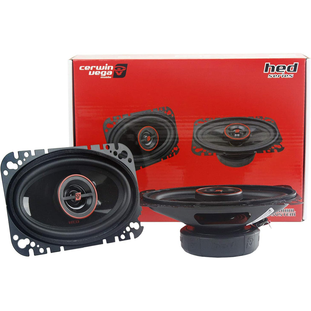Cerwin Vega H746 550W Max 80W RMS 4x6 HED Series 2-Way Coaxial Car Speakers - Premium Sound for Cars, Trucks & SUVs - Perfect for Road Trips, Commuting & Music Lovers