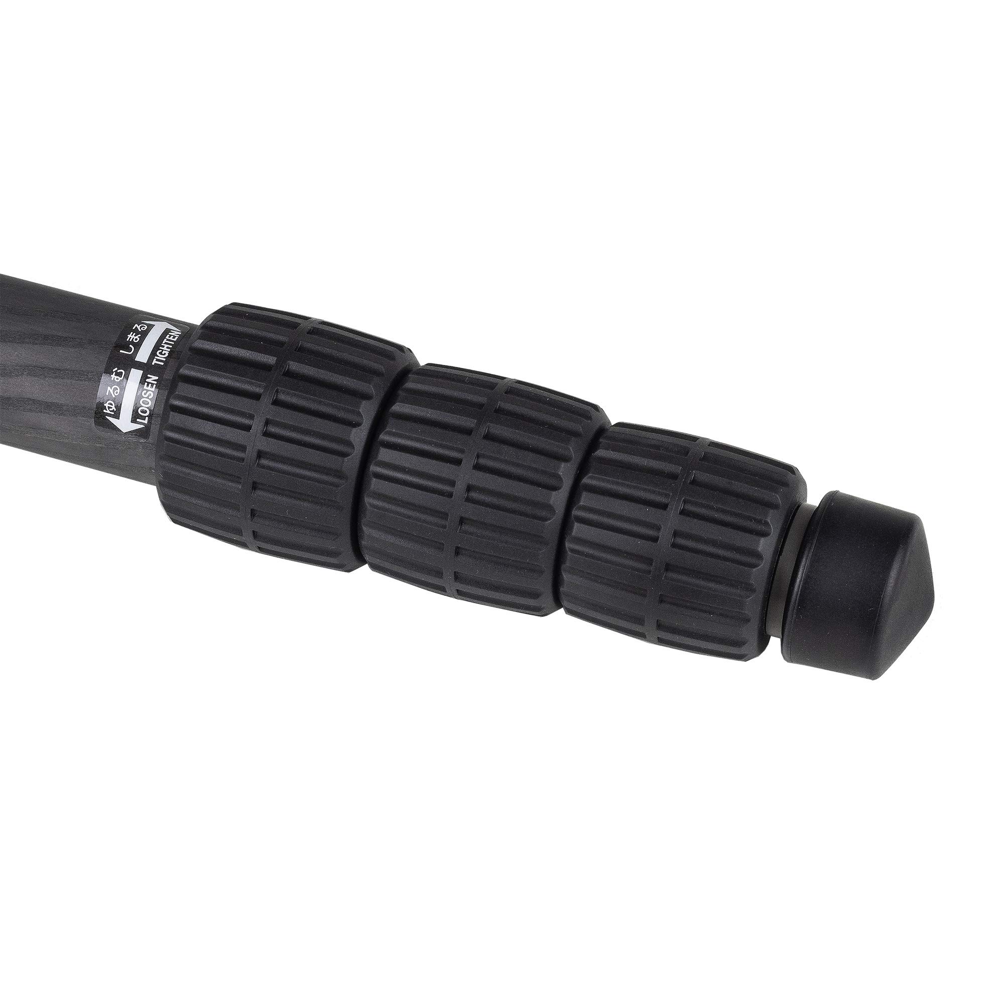 Pro Pod CF-834 Carbon Fiber Monopod Black (618-834) - Lightweight Camera Support for Travel, Sports & Outdoor Photography