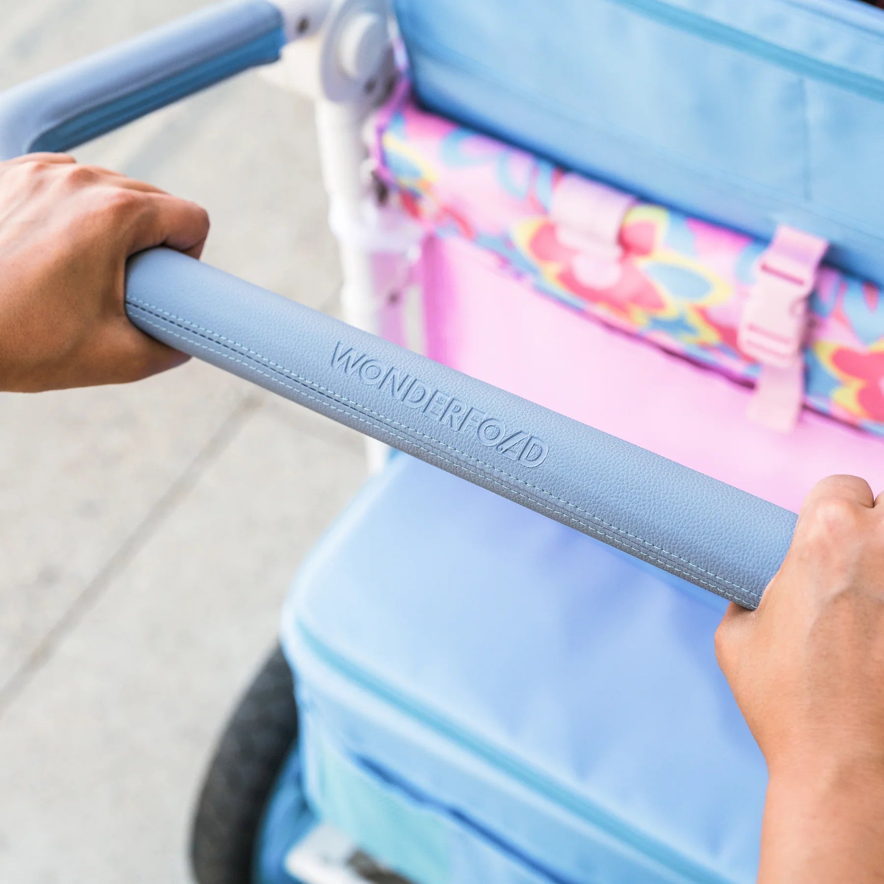 WonderFold W2 Petal Pop Stroller Wagon - Limited Edition 4-in-1 Convertible Baby Stroller & Wagon with Canopy | Perfect for Outings, Beach Trips, and Family Adventures