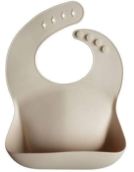 Mushie Silicone Baby Bib - Soft, Durable & Easy Clean Feeding Bib for Infants & Toddlers - Perfect for Mealtime, Snacks & Messy Play