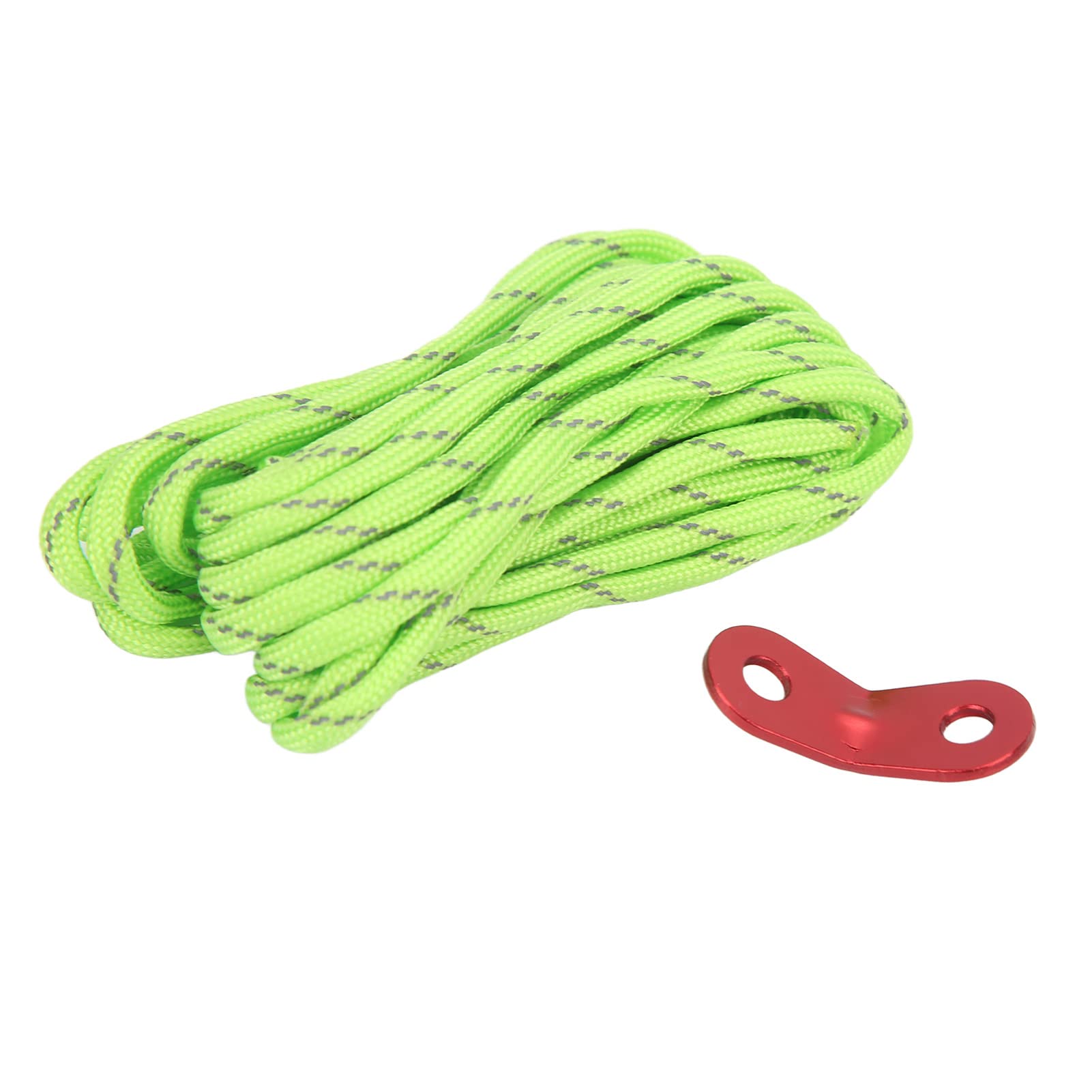 4mm Reflective Windproof Paracord Rope - Bright Colored Camping Cord with Buckle for Tent, Hiking & Outdoor Survival Gear | Perfect for Emergency Kits, Backpacking & Shelter Setup