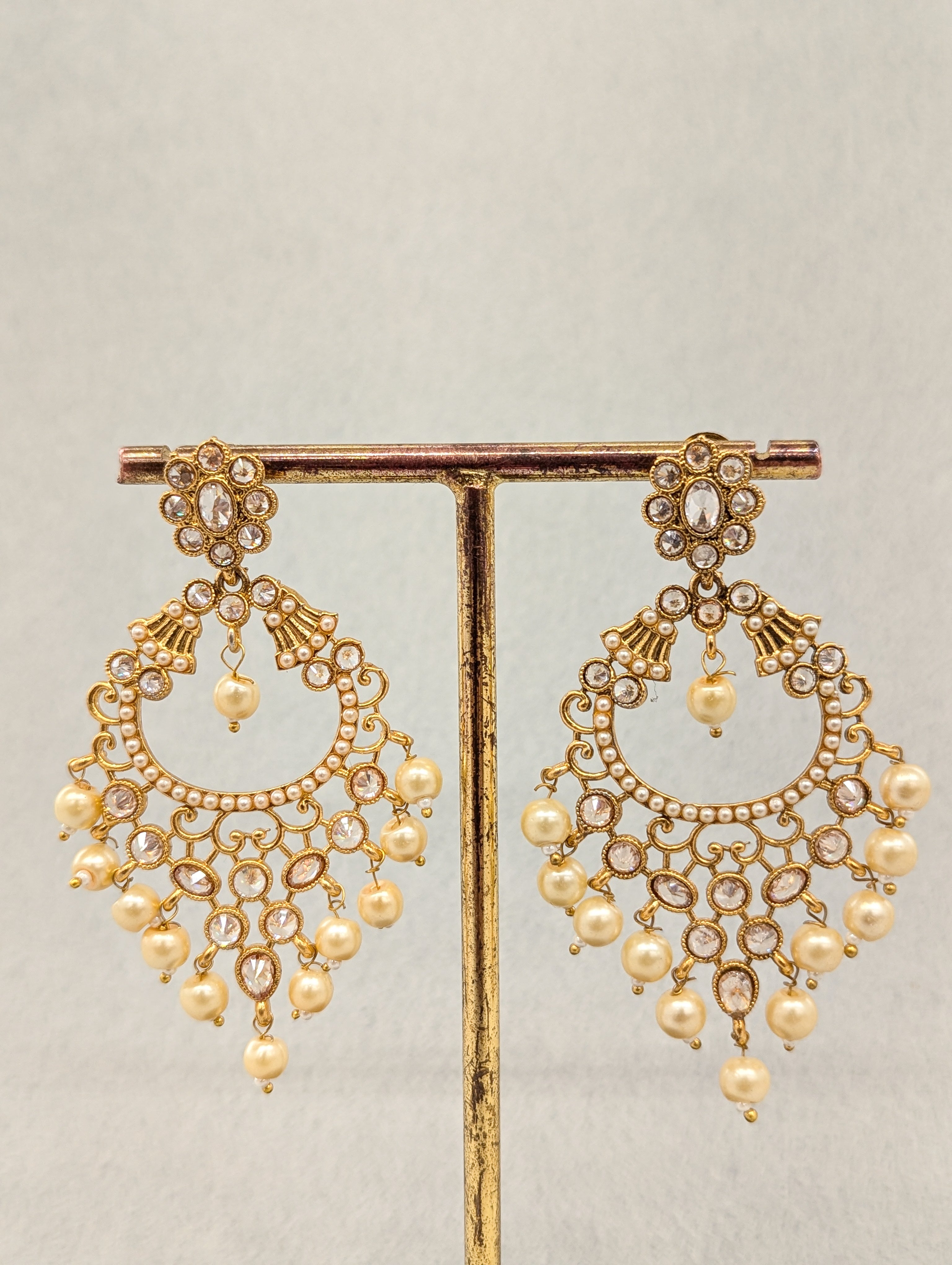 ISHANI STONE EARRINGS - Handmade Boho Jewelry for Women, Natural Stone Dangle Earrings | Perfect for Weddings, Parties & Everyday Wear