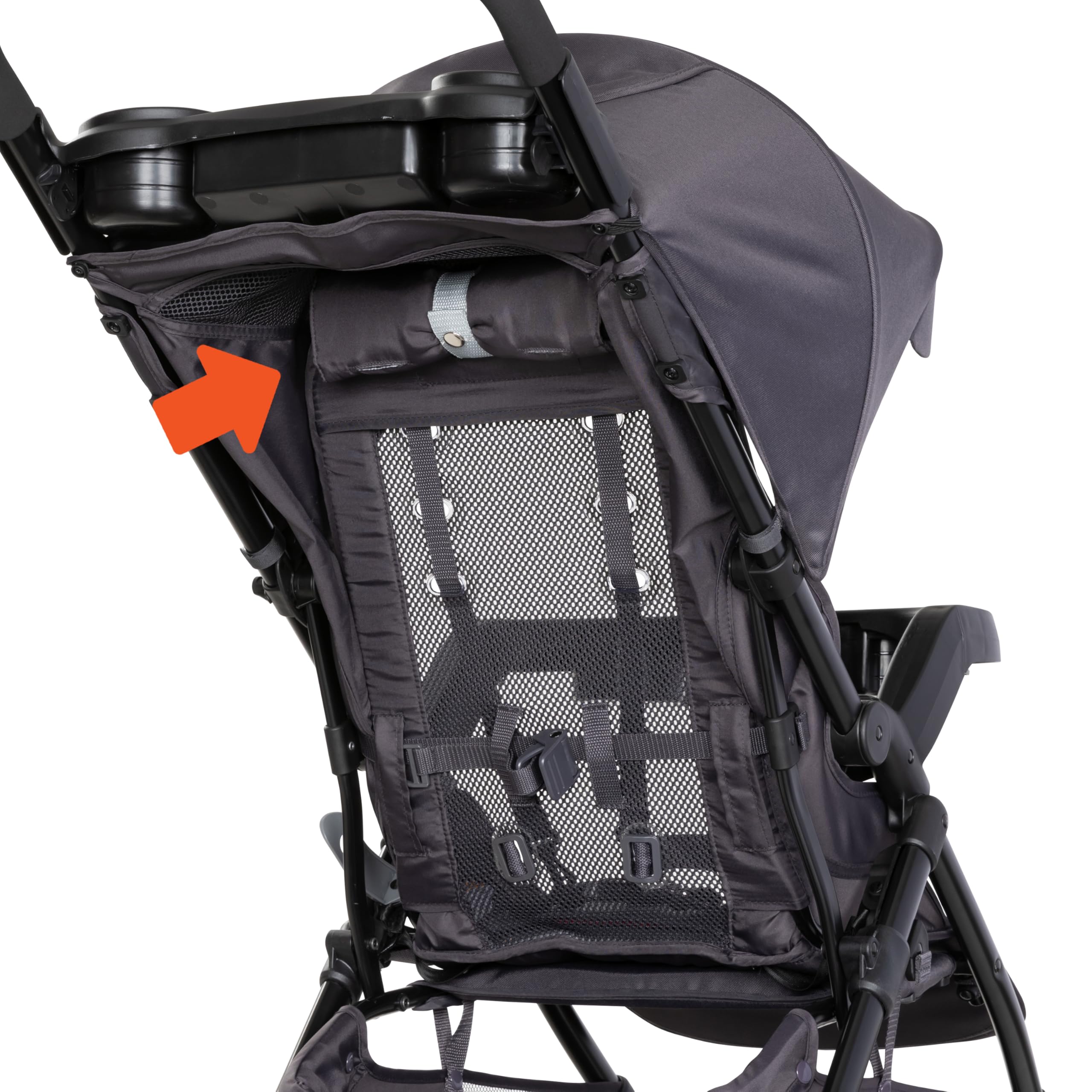 Baby Trend Sonar Seasons Stroller - Lightweight Travel Stroller with Adjustable Canopy, Liberty Grey | Perfect for Newborns to Toddlers, Ideal for Shopping, Travel & Daily Walks