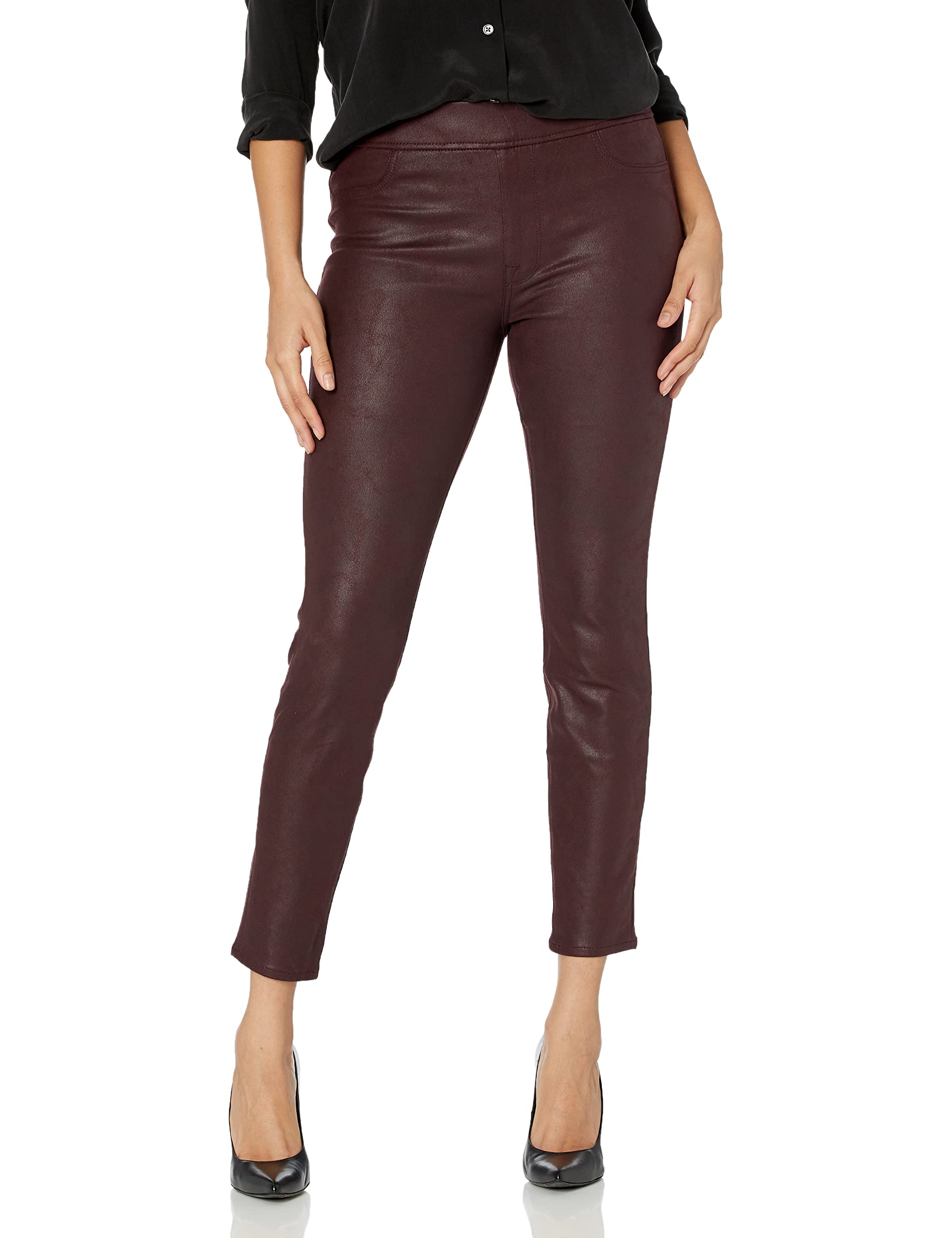 Jen7 Women's Comfort Skinny Pull-On Stretch Jeans - High Waist Tummy Control Slim Fit Pants for Work, Travel & Casual Outfits