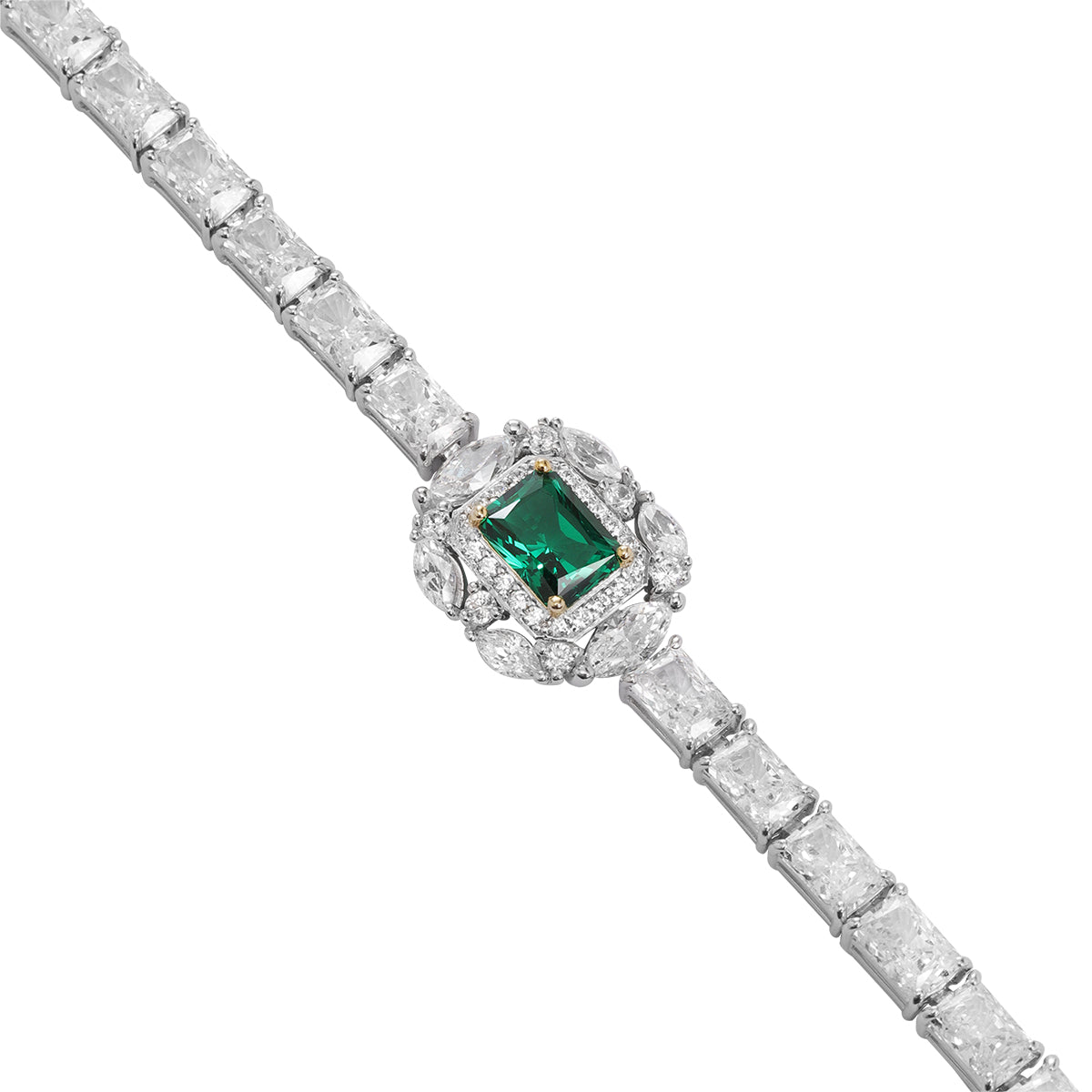 ALWAYS Mesmerizing Emerald Green Bracelet for Women - Elegant Handmade Jewelry Gift for Birthday, Anniversary & Special Occasions