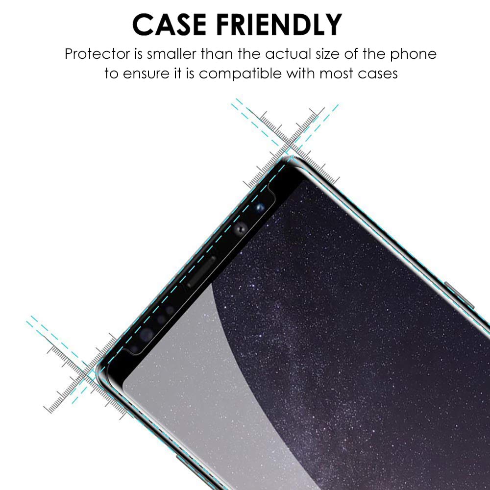 Galaxy Note 8 Privacy Screen Protector - Tempered Glass Full Coverage, Anti-Spy & Scratch Resistant, Edge-to-Edge Protection with Sensitive Touch (Perfect for Office Privacy & Personal Security)