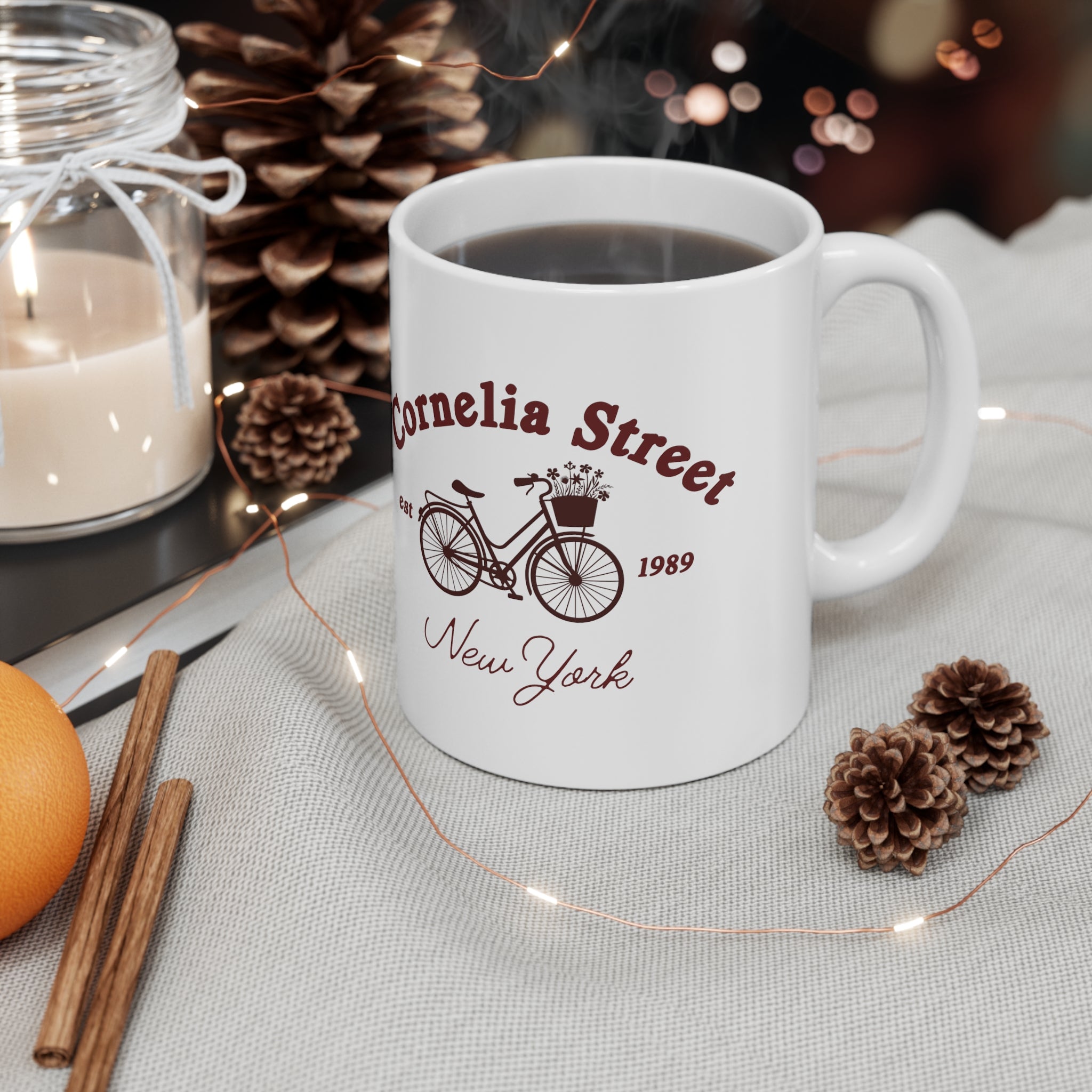 Cornelia Street 11oz Ceramic Coffee Mug - Perfect for Home, Office & Gifts - Dishwasher & Microwave Safe