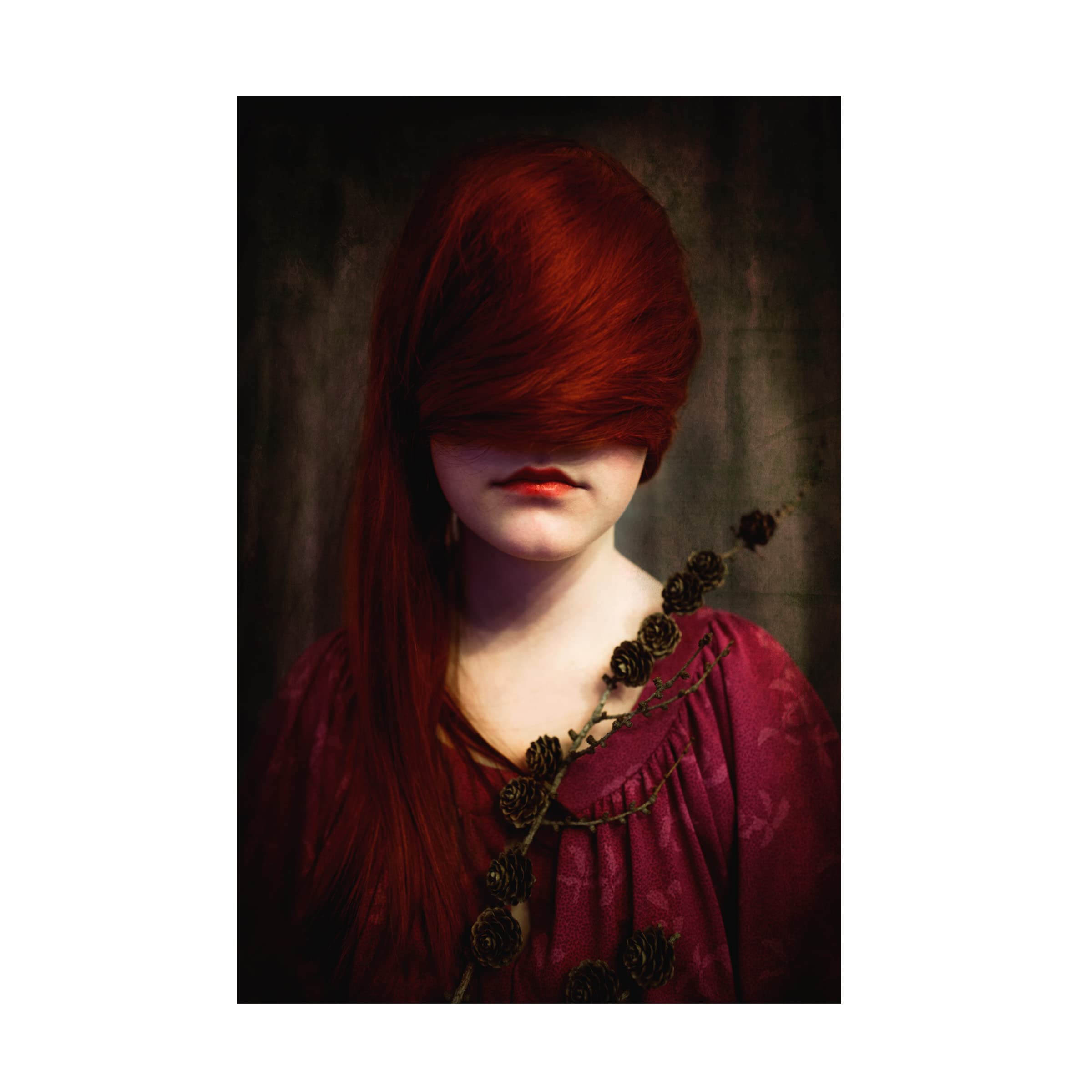 Trademark Fine Art 'Redhead' Canvas Wall Art Print by Jorun Larsen - Modern Home Decor for Living Room, Bedroom & Office