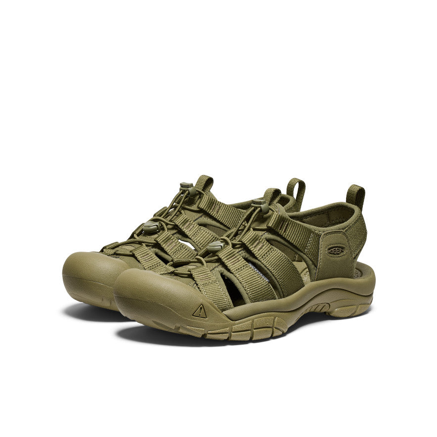 Men's Newport H2 Sandals - Comfortable Waterproof Hiking & Outdoor Adventure Shoes for Men - Monochrome/Olive Drab - Perfect for Beach, Camping, and Travel
