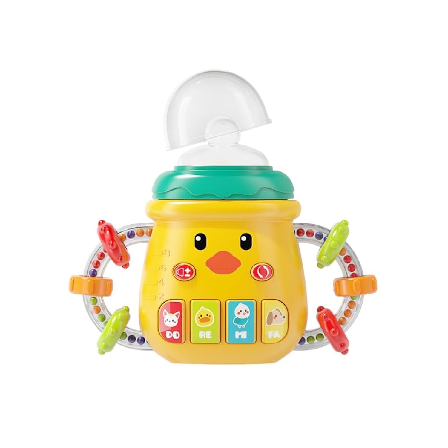 Musical Baby Toys for 6-12 Months - Soft Light-Up Pacifier with Soothing Music & LED Lights - Infant Developmental Activity Center for 0-18 Months - Perfect for Nursery Playtime, Sensory Stimulation & Bedtime Comfort