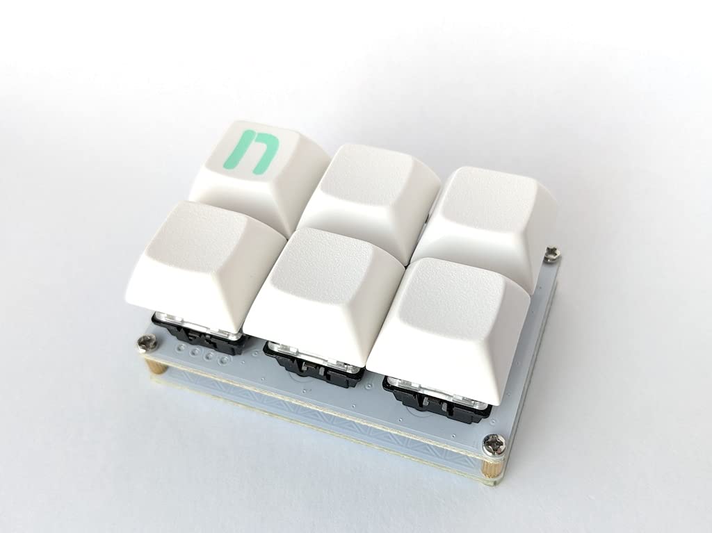 6-Key Programmable MX Mechanical Keyboard Switch Tester - Hot-Swappable Scramble Design (White) | Perfect for Gamers, Typists & Keyboard Enthusiasts to Test Switches Before Building Custom Keyboards