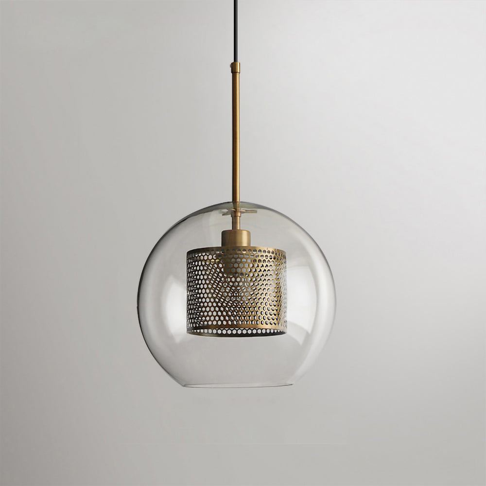 Chiswick Glass Pendant Light - Modern Hanging Ceiling Lamp for Kitchen Island, Dining Room & Bedroom Lighting