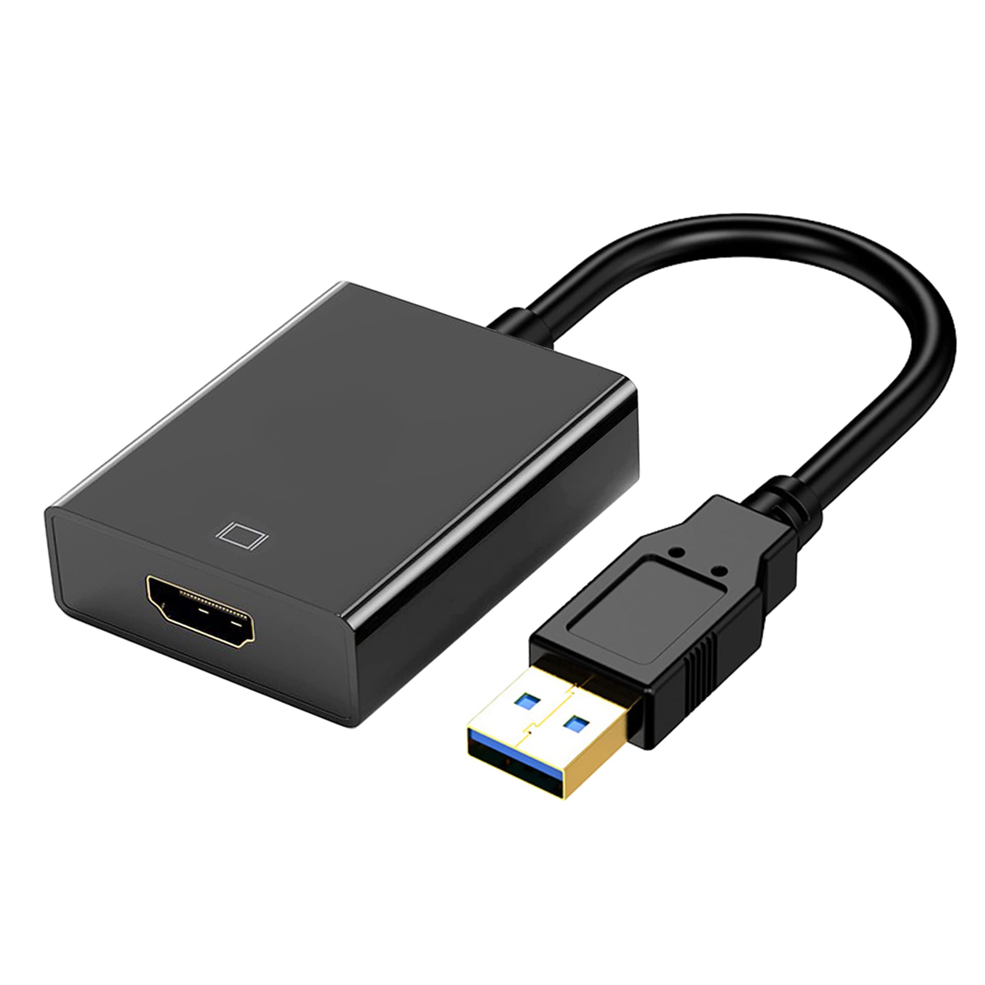 KUPOISHE USB 3.0 to HDMI Adapter Converter - 4K Video Output for MacBook Pro, Windows 11/10/8 Laptops - Dual Monitor Support for PC, TV, Home Office & Gaming Setup