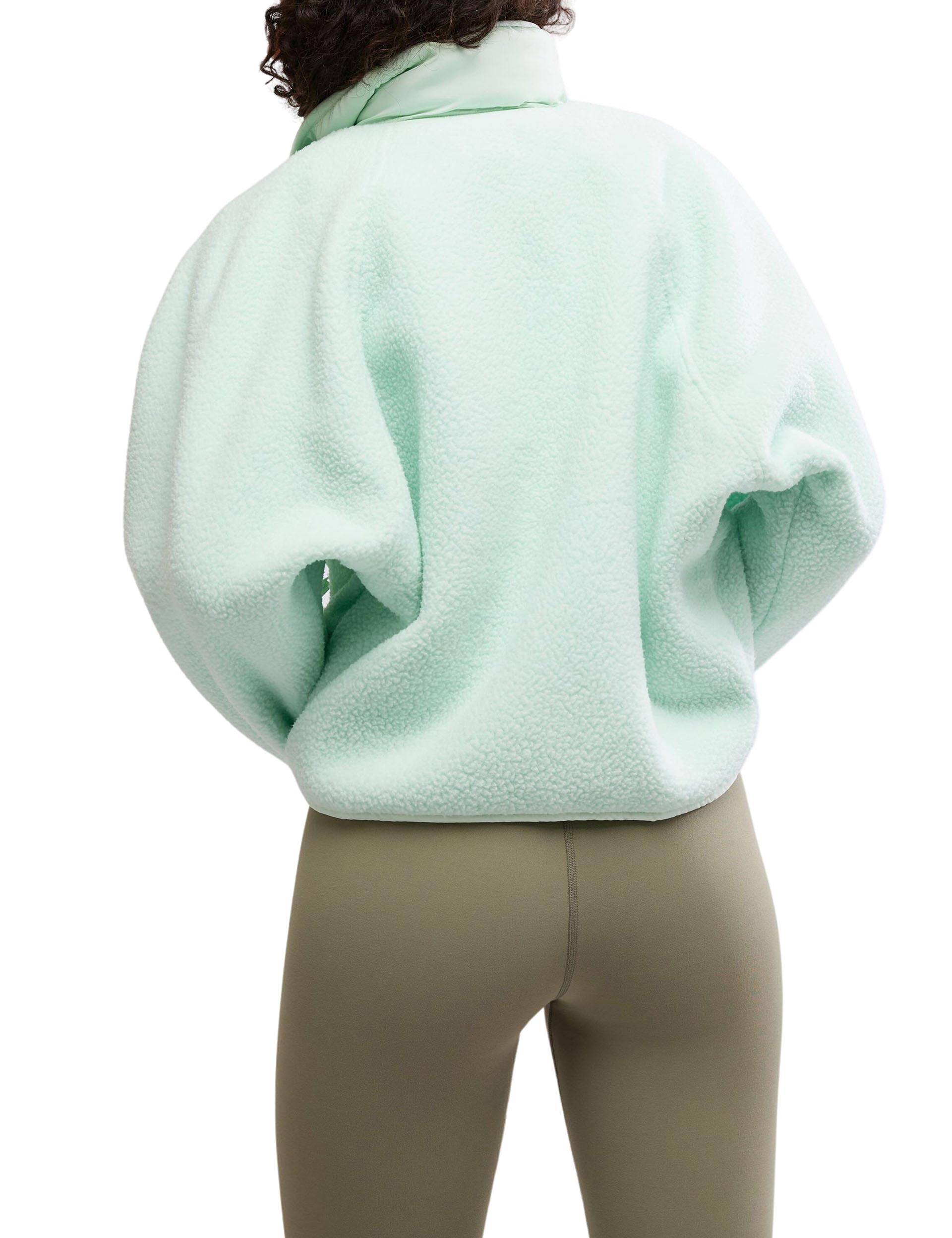 Hit The Slopes Fleece Jacket - Warm Winter Outerwear for Skiing & Snowboarding - Cozy Pistachio Green Pullover for Outdoor Adventures