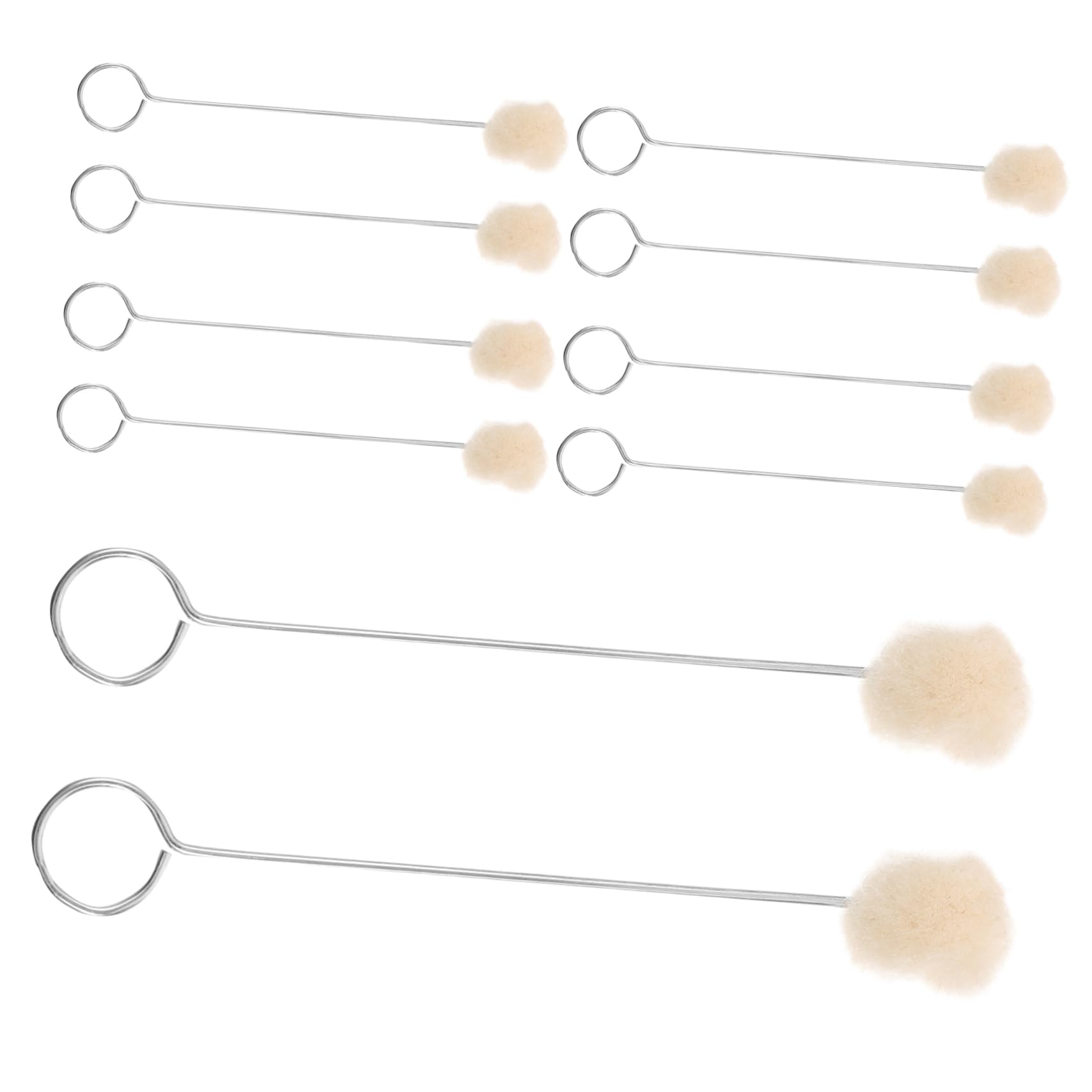 40-Piece Wool Daubers Ball Brush Set - Premium Leather Dyeing Tools for Wood Staining, Leather Craft & DIY Projects - Perfect for Furniture, Shoes, Bags & Home Decor