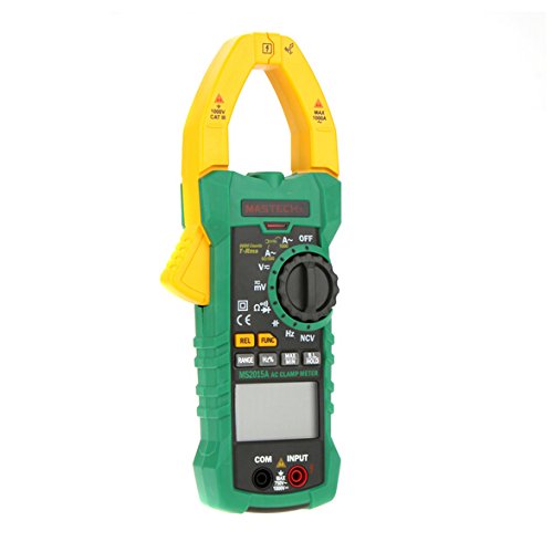 MS2015A Digital Clamp Meter - 6000 Counts, 1000A AC Current, True RMS, Capacitance & Frequency Tester with NCV Detection - Perfect for Electricians, HVAC Technicians, and DIY Home Electrical Projects
