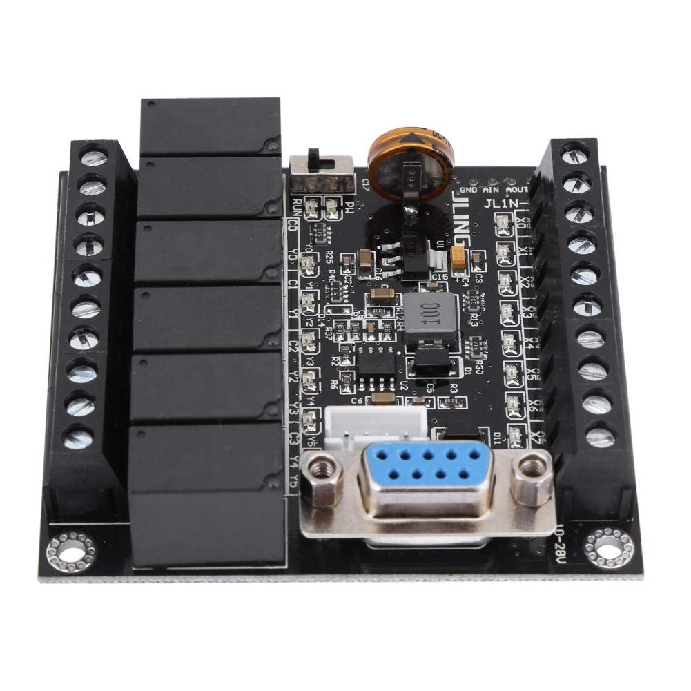 FX1N-14MR PLC Programmable Logic Controller - Relay Output Module, Motor Controller, DC Panel for Industrial Automation | Perfect for Factory Equipment, Production Line Control, and Machinery Automation Systems