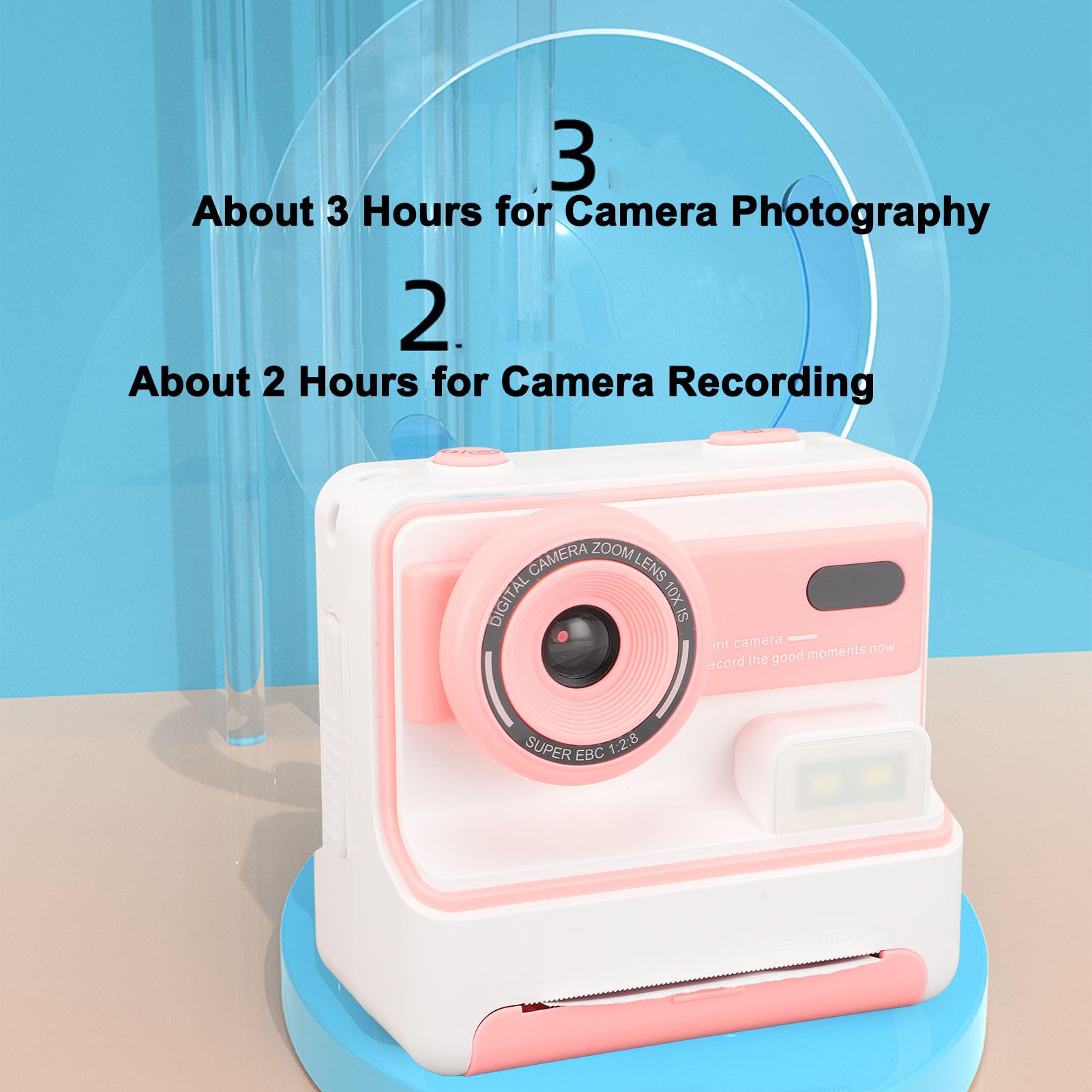 Kids Instant Print Camera - 1080P HD 48MP Digital Camera with 2.4