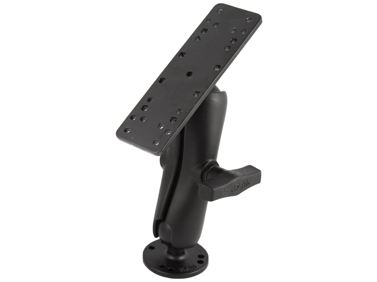 RAM Mounts RAM-111U 通用电子设备支架 - 适用于车载、摩托车、自行车及办公桌的稳固安装解决方案