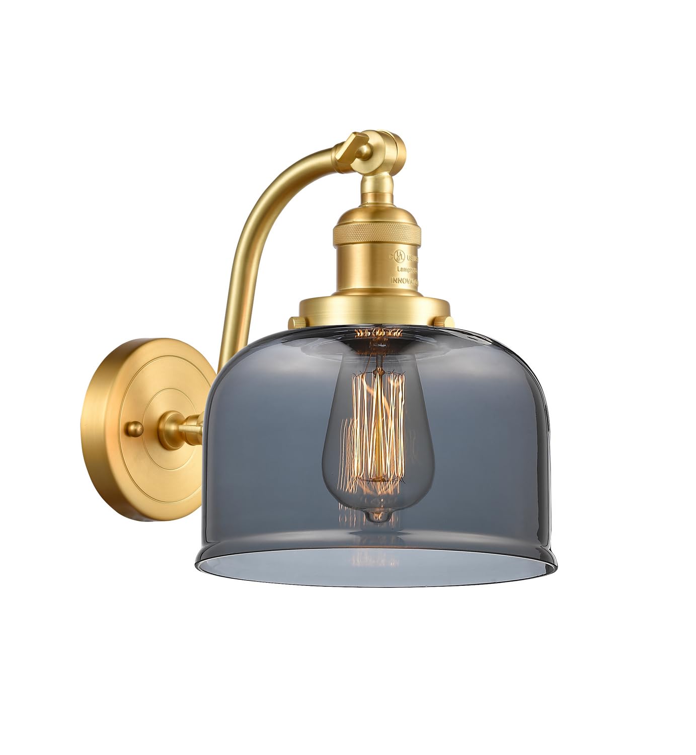 515-1W-SG-G73 LED Bare Bulb with 1-Light Cord Set in Satin Gold Finish - Perfect for Vintage Lighting, DIY Lamps, and Home Decor Projects