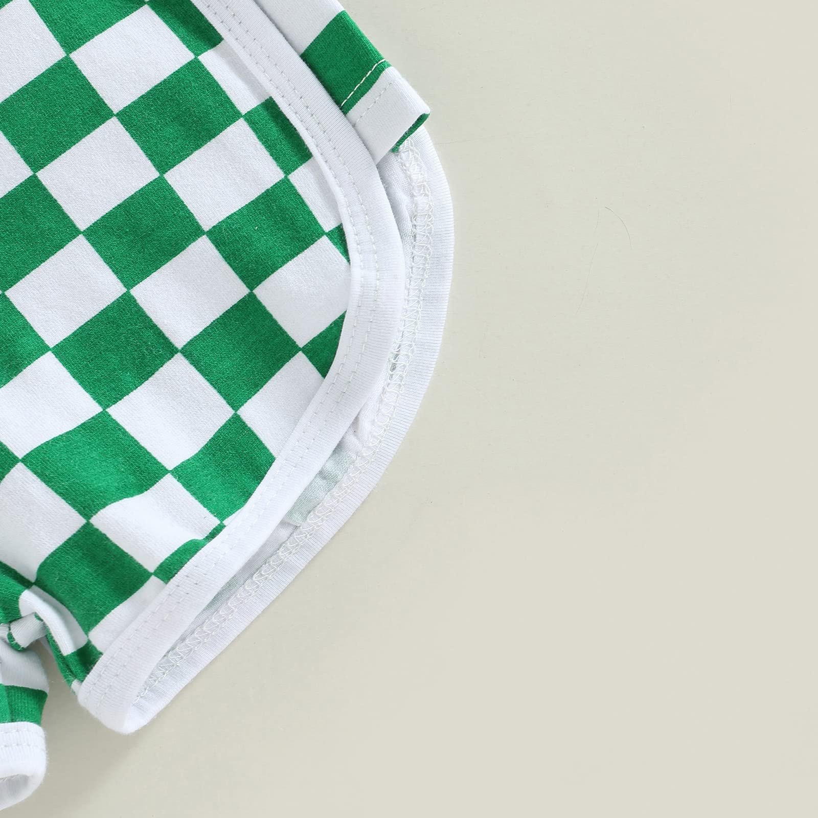 BOIBOKO Infant Baby Shorts - Cotton Breathable Checkerboard Print Athletic Shorts for Girls & Boys | Unisex Summer Playwear for Outdoor Activities & Playdates