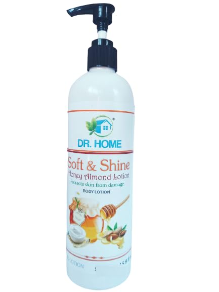 DR. HOME Honey Almond Body Lotion 500ml - Deep Moisturizing & Nourishing for Soft, Glowing Skin - Soothing Formula for All Seasons - Skin Brightening & Anti-Aging Care - Perfect for Daily Hydration & Spa Treatments - Unisex for Women & Men
