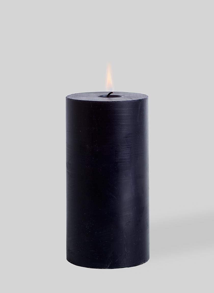 Serene Spaces Set of 12 Black Pillar Candles - 3