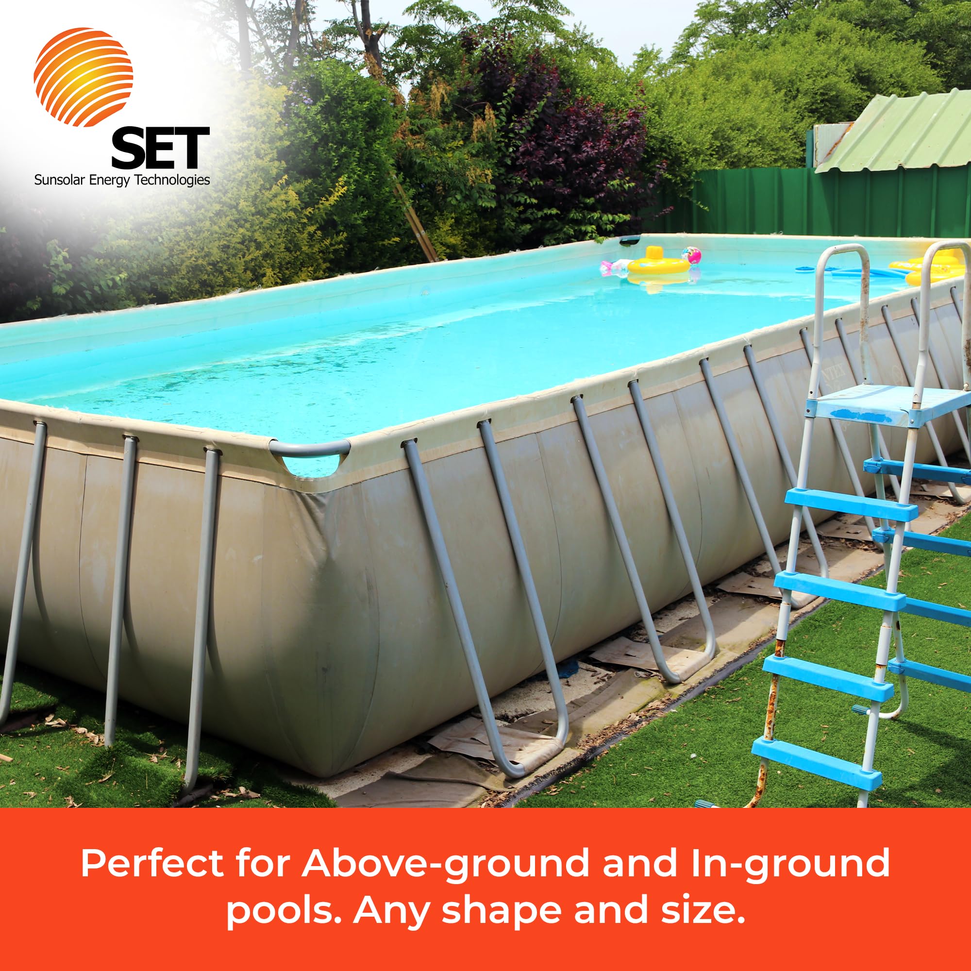 Tropical Fish Liquid Solar Blanket - Solar Pool Cover in a Bottle | Reduce Water Evaporation & Retain Heat | 310 mL Eco-Friendly Solution for Swimming Pools, Spas & Hot Tubs | Perfect for Year-Round Pool Maintenance & Energy Savings