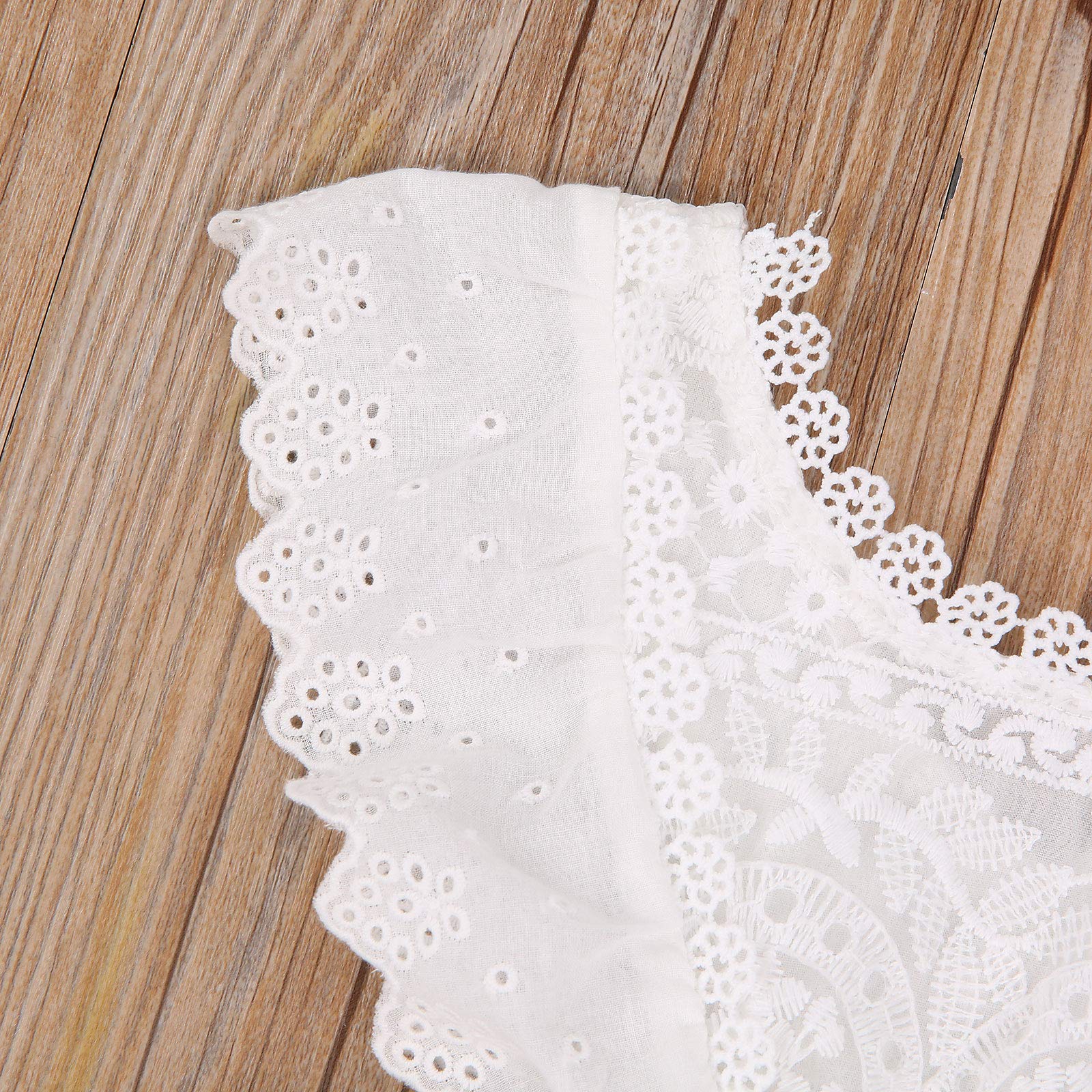 Kayotuas Baby Girl Lace Romper - Boho Style Newborn Photography Outfit with Ruffle Sleeves & Tutu Skirt - Infant Jumpsuit for Special Occasions, Birthday Parties, and Photo Shoots