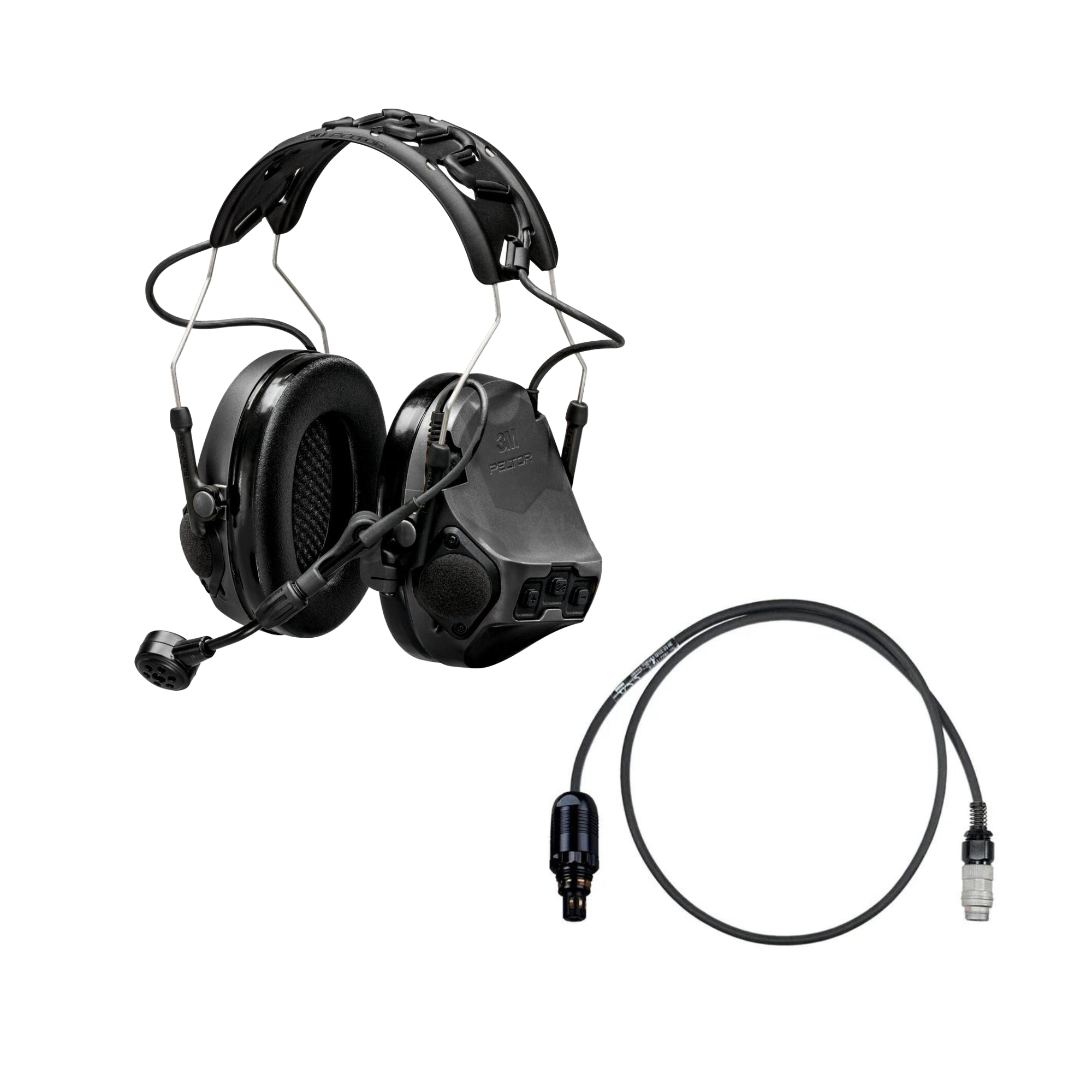 3M Peltor ComTac VII Military-Grade Tactical Headset with TMAS Technology - Hearing Protection & Communication for Special Forces, Police & Shooting Enthusiasts - Ideal for Combat Training, Range Shooting & Tactical Operations