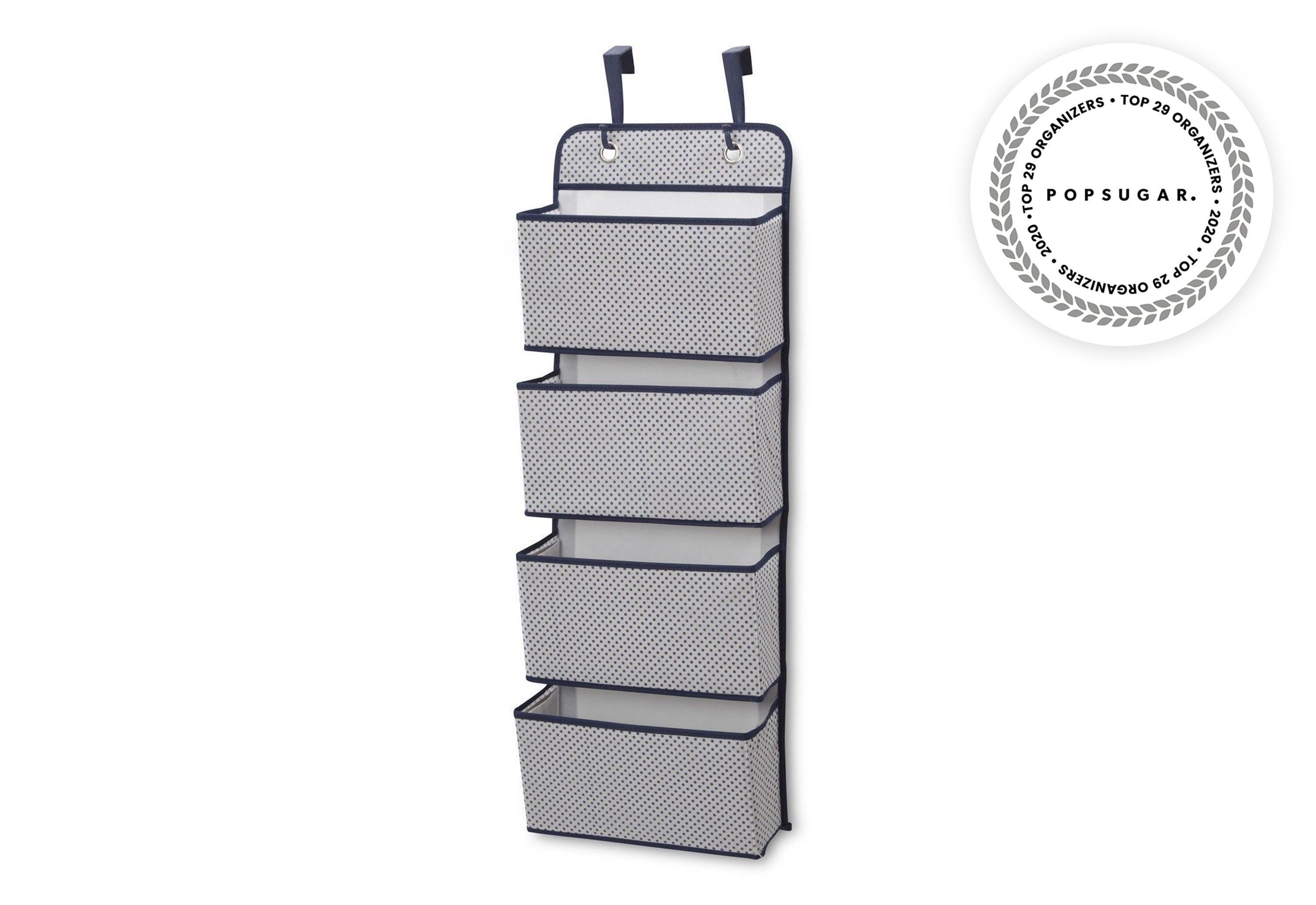 4 Pocket Hanging Wall Organizer for Closet, Bedroom & Office - Space Saving Storage Solution for Scarves, Belts, Jewelry & Accessories