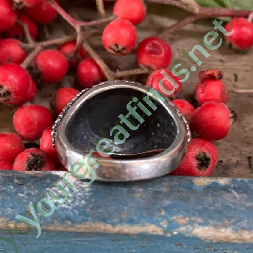 Turquoise Sterling Silver Ring with Dot Bead Design - Size 5.75 - Elegant Boho Jewelry for Women, Perfect for Everyday Wear & Special Occasions