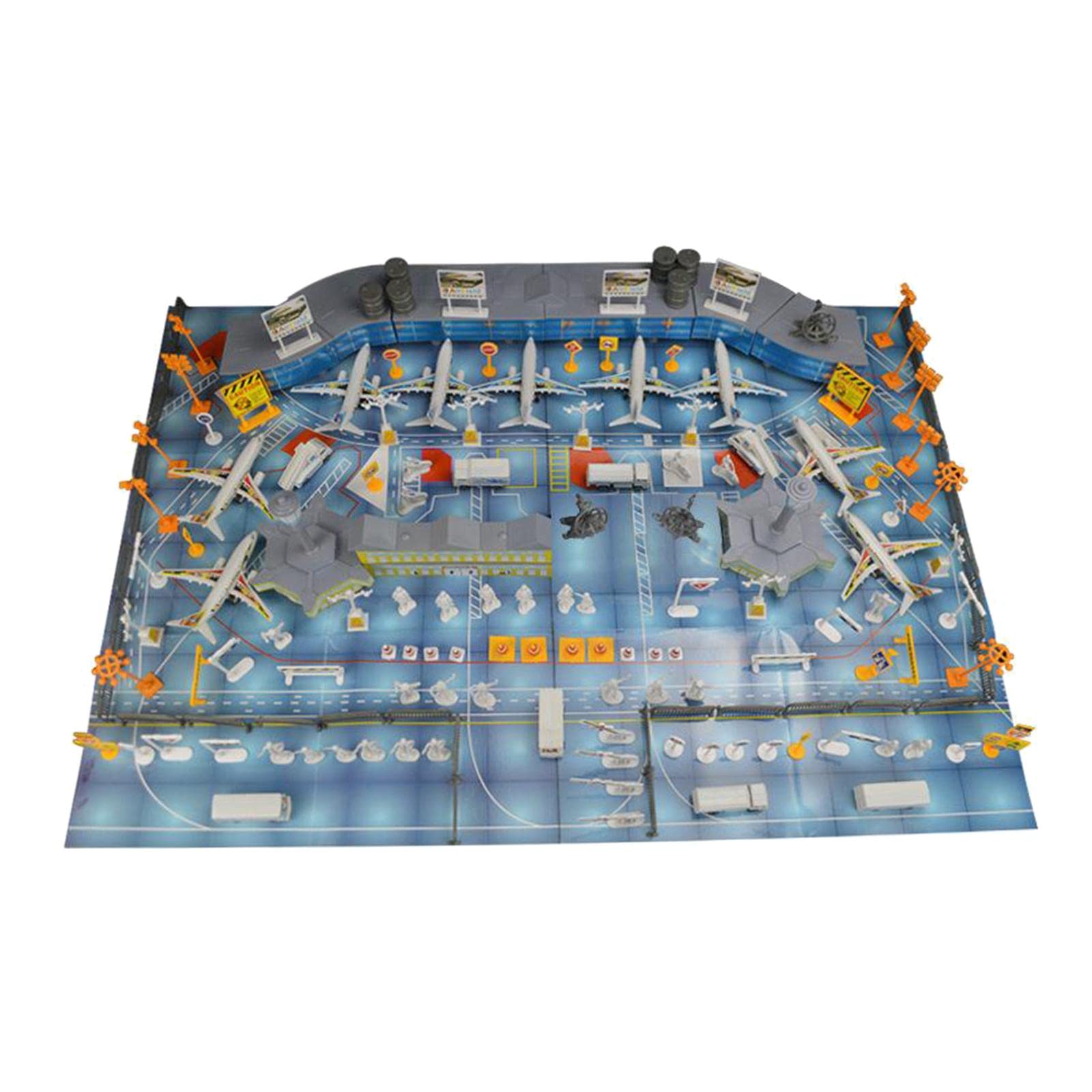 FASHIONMYDAY Simulation Airport Toy Set with Airplane - DIY Assembled RC Model Kit for Kids & Adults | Perfect for Role Play, Educational Play, and Collectors | Radio Control Hobby & Gift Idea